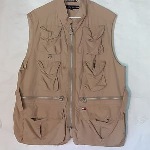 Tommy Hilfiger Utility Safari Vest Logo Khaki L
